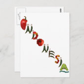 Indonesië Chili Peppers Briefkaart (Voorkant / Achterkant)