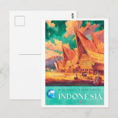 Indonesië, dorp Batak in Noord-Sumatra Briefkaart (Voorkant / Achterkant)