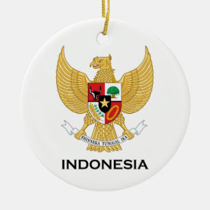 INDONESIË - embleem/vlag/wapen/symbool Keramisch Ornament