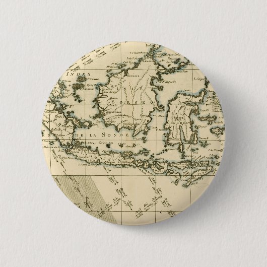 Indonesië en de Filipijnen Ronde Button 5,7 Cm (Voorkant)