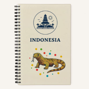 Indonesië Erfgoed & Komodo Draak Foto Archief Notitieboek