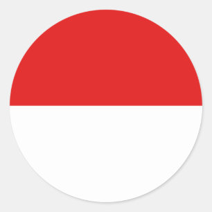 Indonesië Fisheye Flag Sticker
