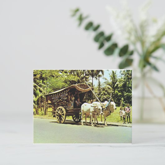 Indonesië, Gerobag, centrale Java Briefkaart (Staand voorkant)