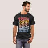 Indonesië Groovy Retro Indonesisch T-shirt (Voorkant volledig)