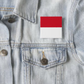Indonesië ID, Jakarta, vlag Vierkante Button 5,1 Cm (In situ)