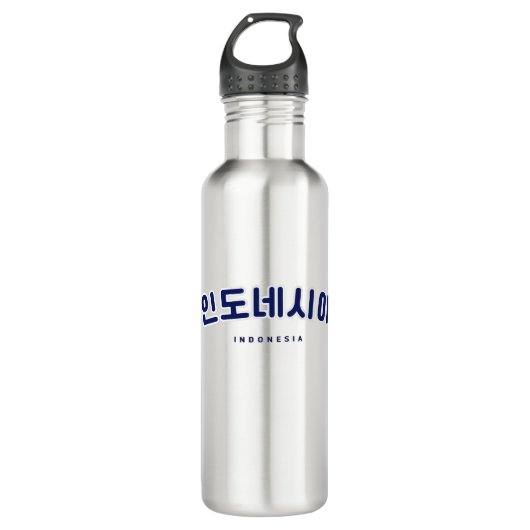 Indonesië in Zuid-Korea Hangul Waterfles (Voorkant)