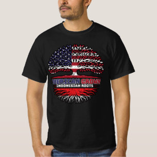 Indonesië Indonesische Amerikaanse Verenigde State T-shirt