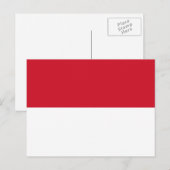 Indonesië - Indonesische vlag Briefkaart (Voorkant / Achterkant)