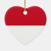 Indonesië - Indonesische vlag Keramisch Ornament (Achterkant)