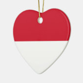 Indonesië - Indonesische vlag Keramisch Ornament (Links)