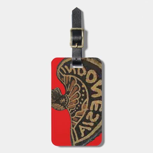 Indonesië Javaanse Shadow Puppet Culturele Kunst Bagagelabel (Voorkant verticaal)