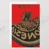 Indonesië Javaanse Shadow Puppet Culturele Kunst Briefpapier (Voorkant / Achterkant)