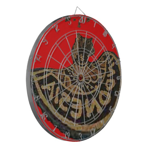 Indonesië Javaanse Shadow Puppet Culturele Kunst Dartbord (Voorkant Links)