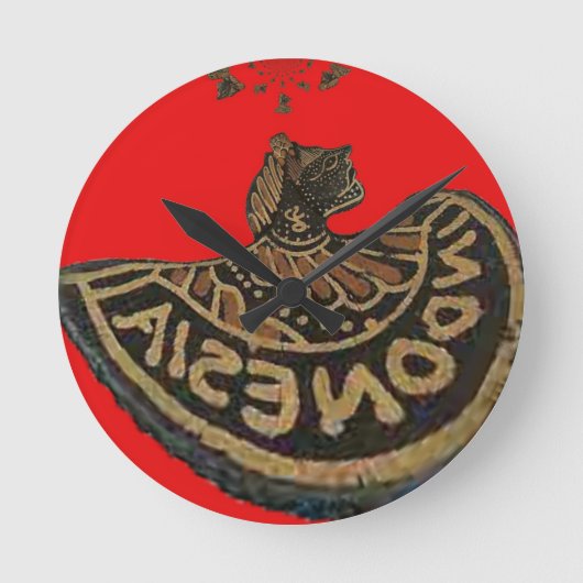 Indonesië Javaanse Shadow Puppet Culturele Kunst Ronde Klok (Voorkant)