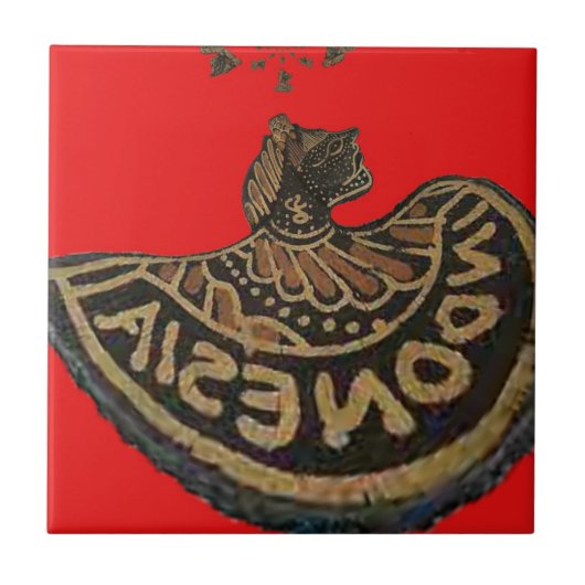 Indonesië Javaanse Shadow Puppet Culturele Kunst Tegeltje (Voorkant)