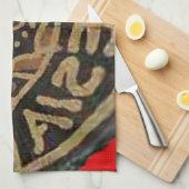 Indonesië Javaanse Shadow Puppet Culturele Kunst Theedoek (Quarter Fold)