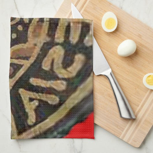 Indonesië Javaanse Shadow Puppet Culturele Kunst Theedoek (Quarter Fold)