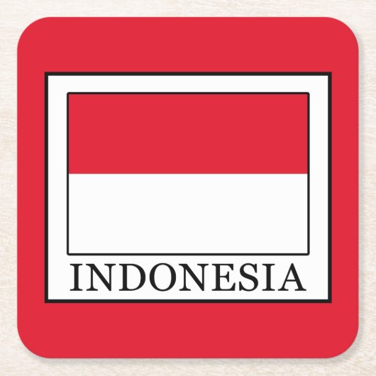 Indonesië Kartonnen Onderzetters (Voorkant)