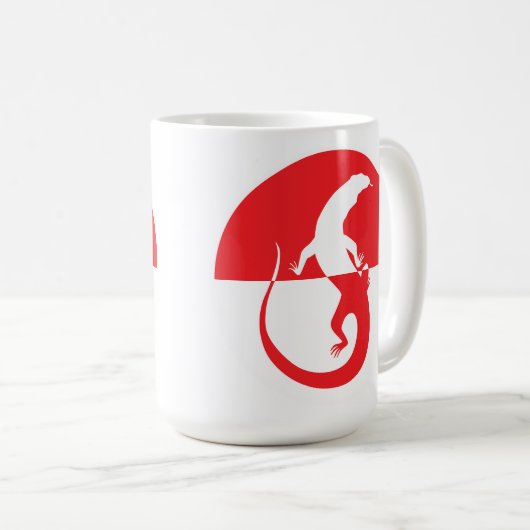 Indonesië Komodo draak Monitor Indonesisch Koffiemok (Voorkant rechts)