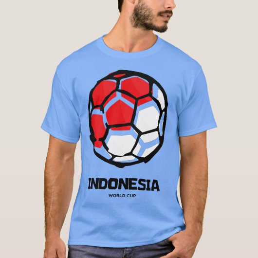 Indonesië Land Vlag T-shirt (Voorkant)