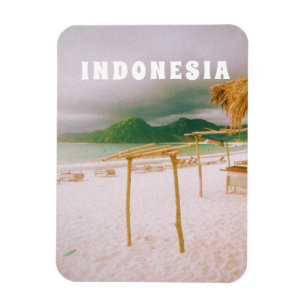 Indonesië Lombok Tropisch Paradijs Print  Magneet