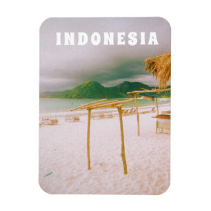 Indonesië Lombok Tropisch Paradijs Print Magneet