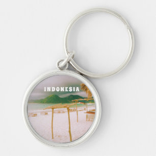 Indonesië Lombok Tropisch Paradijs Print Sleutelhanger