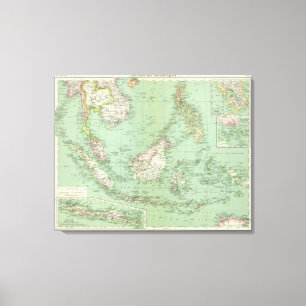 Indonesië, Maleisië Canvas Afdruk