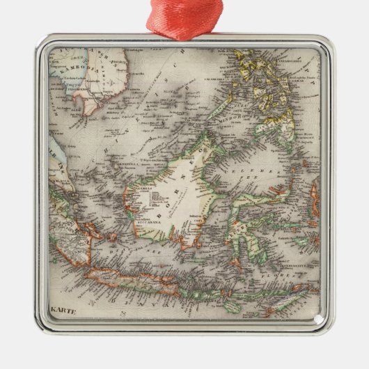 Indonesië, Maleisië Metalen Ornament (Voorkant)