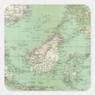 Indonesië, Maleisië Vierkante Sticker