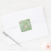 Indonesië, Maleisië Vierkante Sticker (Envelop)