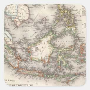 Indonesië, Maleisië Vierkante Sticker