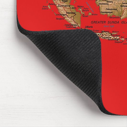 Indonesië Map Mousepad Muismat (Hoek)