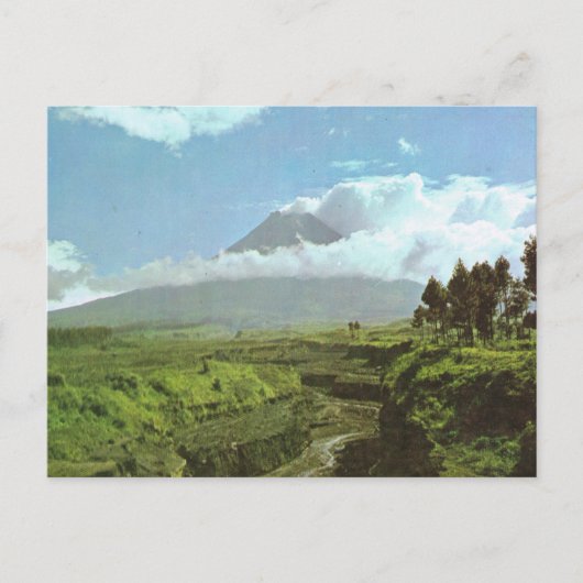 Indonesië, Merapi Volcano Briefkaart (Voorkant)