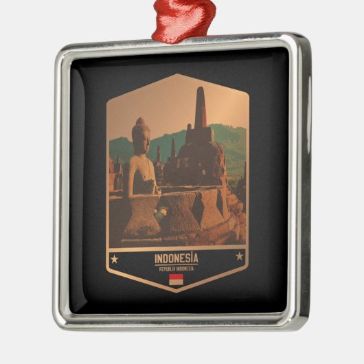 Indonesië Metalen Ornament (Links)