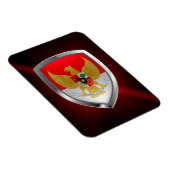 Indonesië Metallic Emblem Magneet (Rechterzijde)