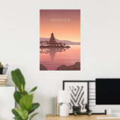 Indonesië Minimale Reisposter Poster (Thuiskantoor)