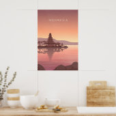 Indonesië Minimale Reisposter Poster (Keuken)