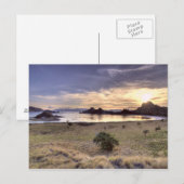 Indonesië, Nationaal Park Komodo. Zon op één Briefkaart (Voorkant / Achterkant)