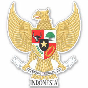 Indonesië National Emblem Patriotic Sticker