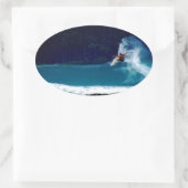 indonesië nias air reverse blowtail ovale sticker (Tas)