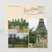 Indonesië, Penataran-tempels, Bitar; Briefkaart (Voorkant / Achterkant)