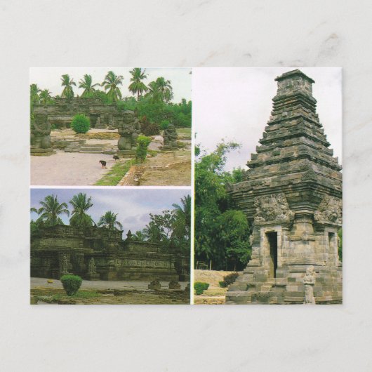 Indonesië, Penataran-tempels, Bitar; Briefkaart (Voorkant)