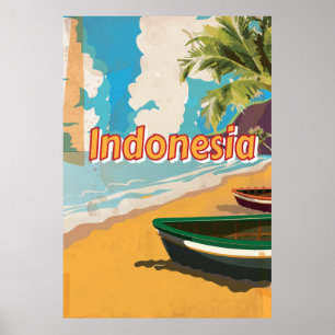 Indonesië  Poster van vakantie