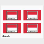 Indonesië Rechthoekige Sticker (Vel)