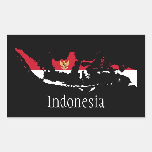 Indonesië Rechthoekige Sticker (Voorkant)