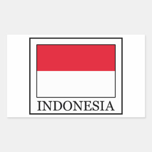 Indonesië Rechthoekige Sticker