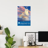 Indonesië Reisposter Bugis Mensen Kunst Buginese Poster (Thuiskantoor)