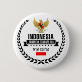 Indonesië Ronde Button 5,7 Cm (Voorkant)