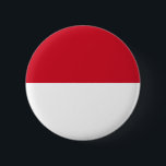 indonesië ronde button 5,7 cm<br><div class="desc">De vlag van Indonesië. De nationale vlag van Indonesië, die bekend staat als Sang Saka Merah-Putih ("Het Sacred Red-and-White") of gewoon Merah-Putih ("het Rode-en-Wit") in Indonesië, is gebaseerd op de vlag van het Mallapahit Rijk van de 13de eeuw in Oost-Java. De vlag zelf werd op 17 augustus 1945 tijdens de...</div>